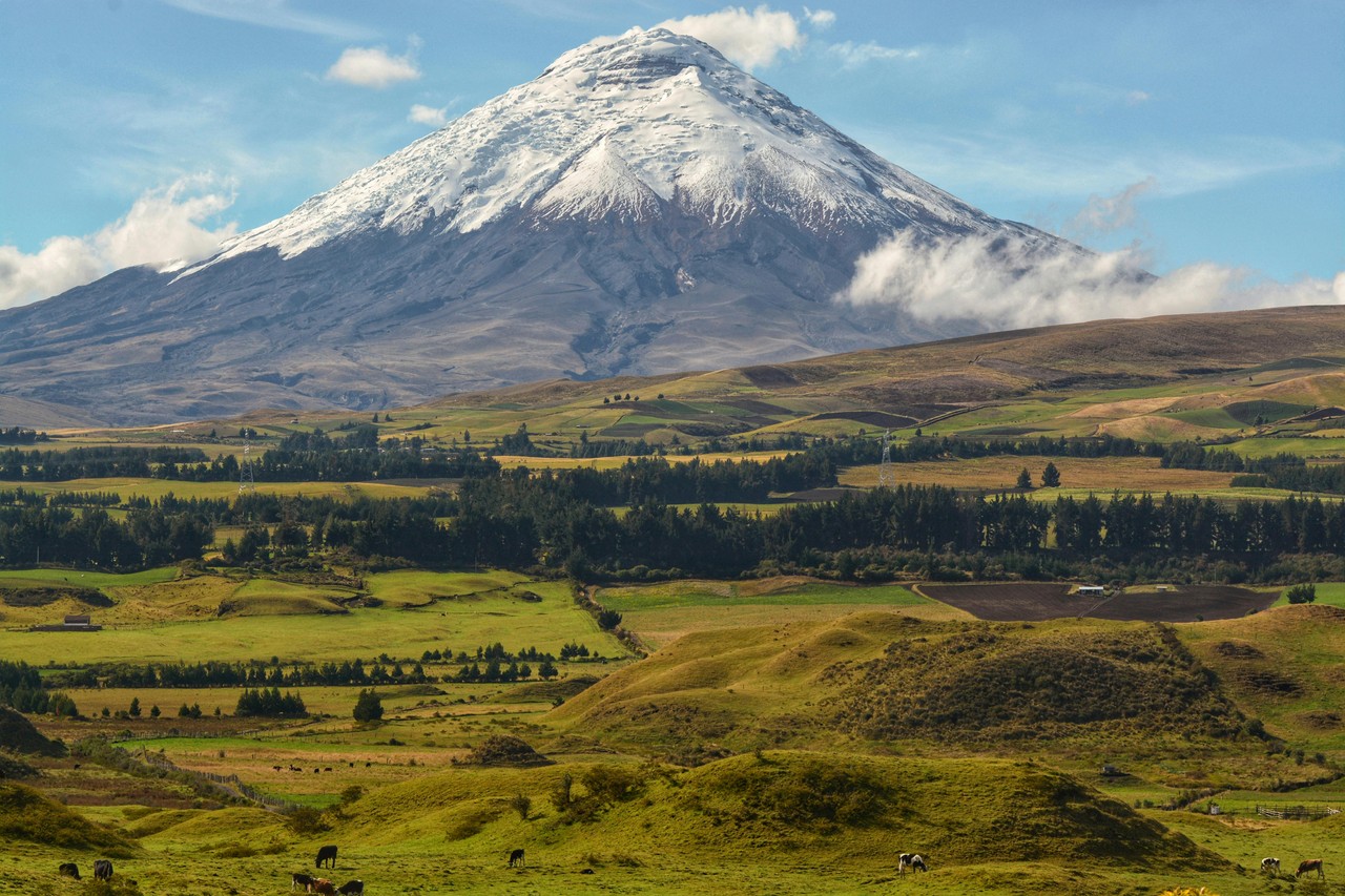 Volcán Cotopaxi: majestuosa cumbre nevada de Ecuador