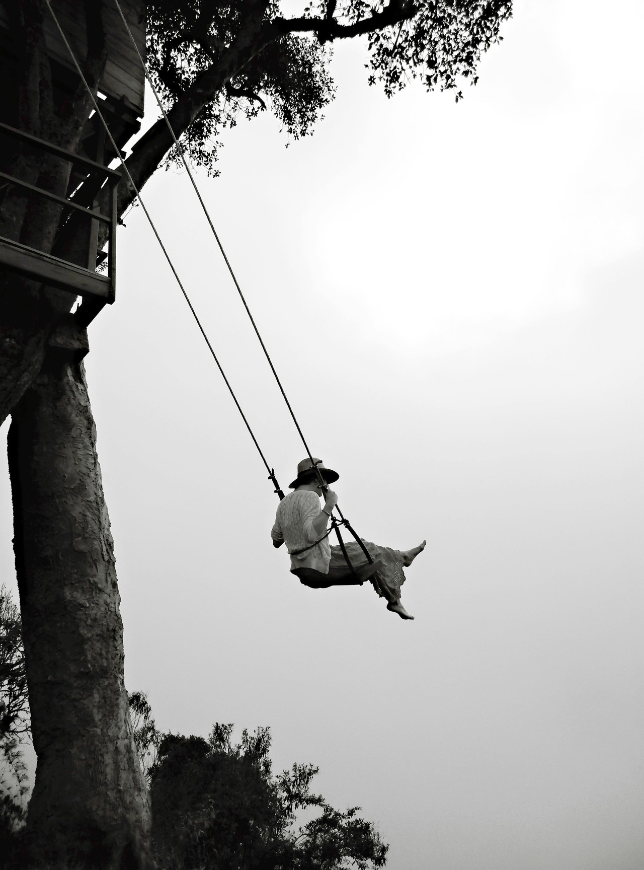 Aventura en las nubes: columpio en Baños de Agua Santa
