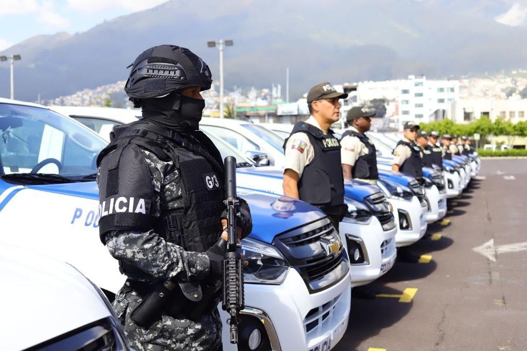 Operativo de seguridad de la Policía Nacional del Ecuador