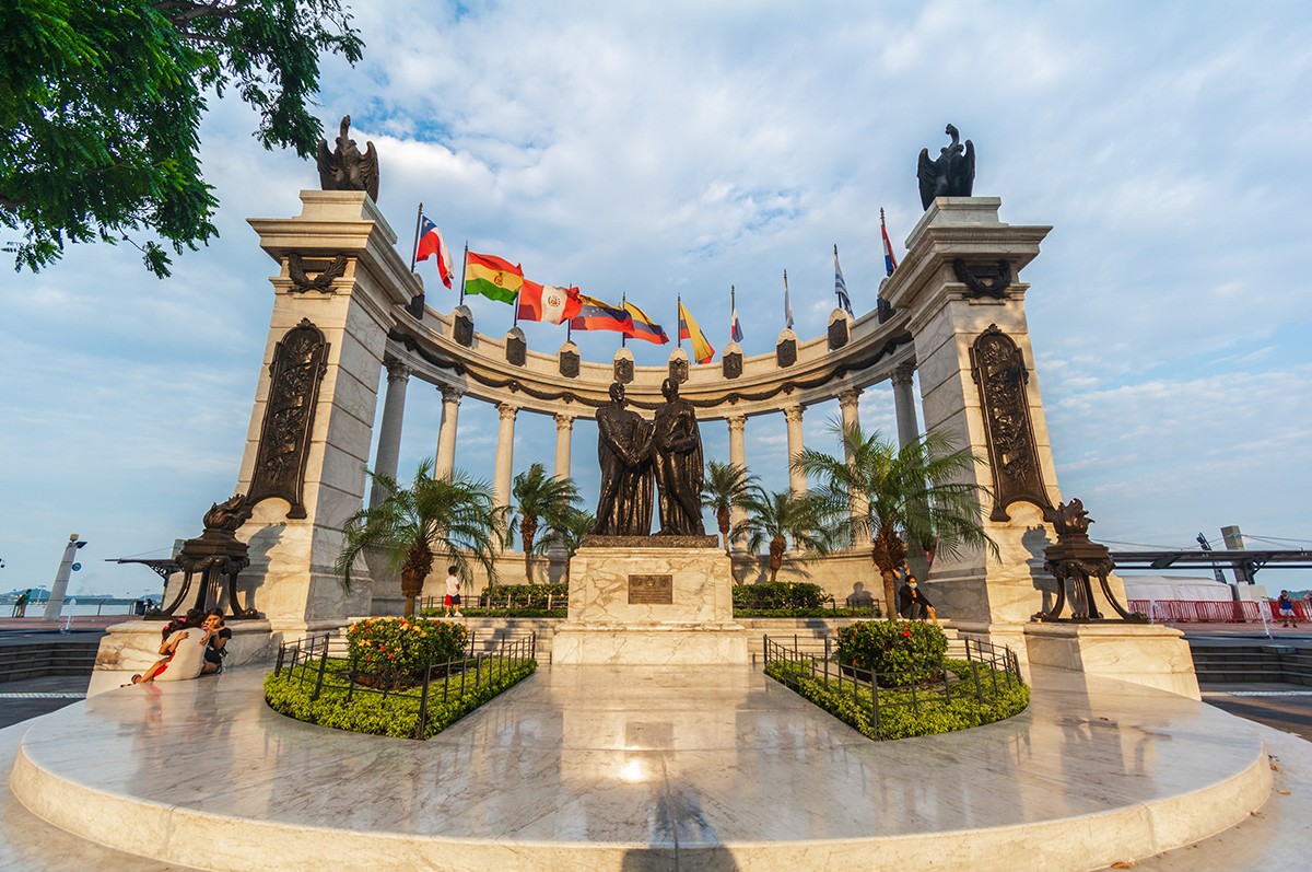 Hemiciclo de la Rotonda del Malecón 2000 en Guayaquil