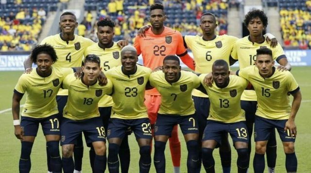 Selección de fútbol de Ecuador en alineación oficial