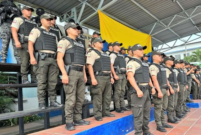 Despliegue de Policía Nacional en operativo de seguridad